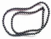 16 inch strand of 4mm Round Hematite Beads